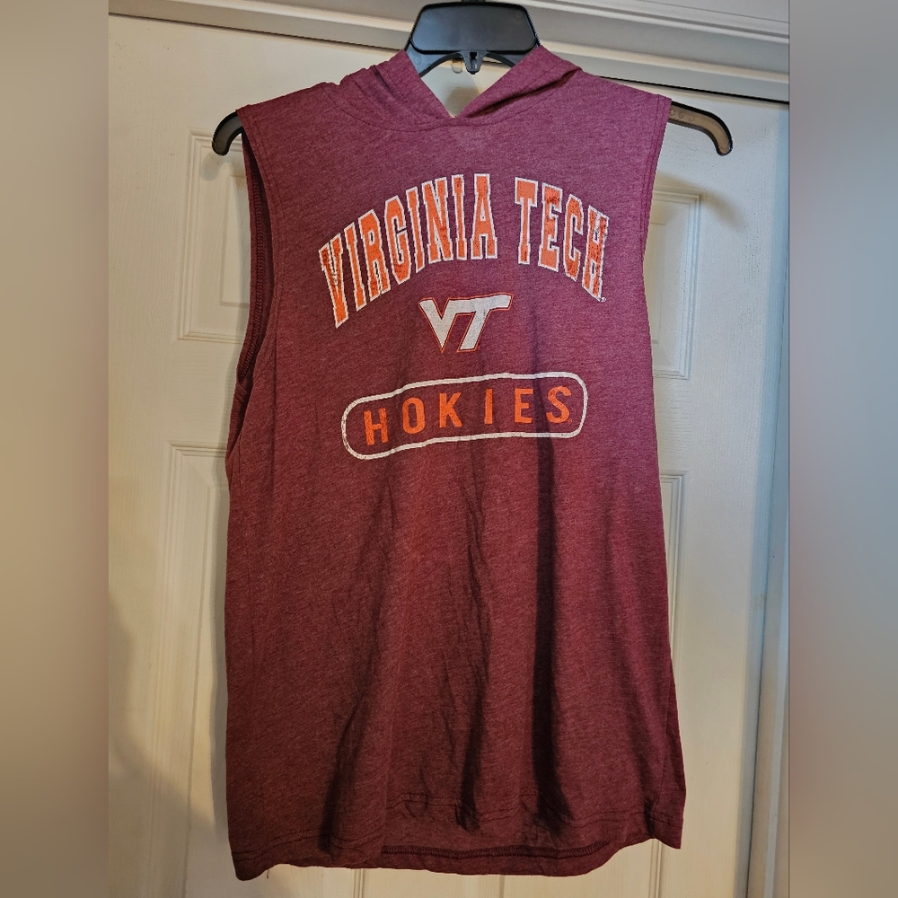 Virginia Tech Hokies Hooded Tank Top. Size:M.